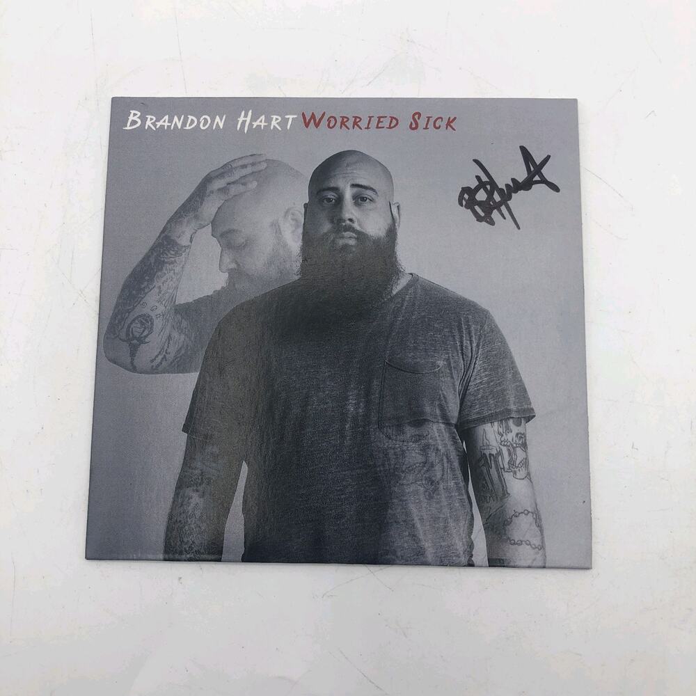 RARE SIGNED Brandon Hart "Worried Sick" CD + Lyric Book - Autographed Indie Rap